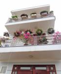 Three -storey house with romantic flowers blooming year round