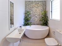 Ideas to help small bathroom become wider and more beautiful
